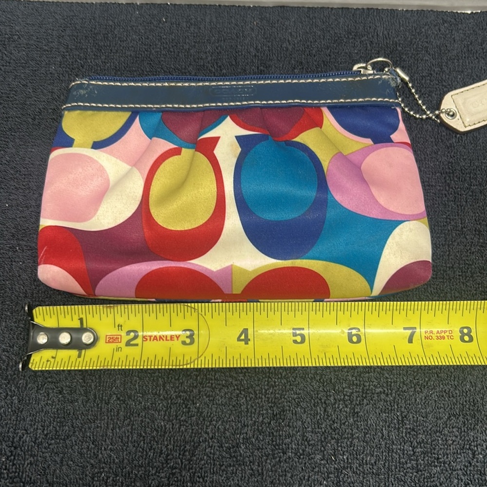 Coach Multicolor Signature Pouch - Picture 4 of 5